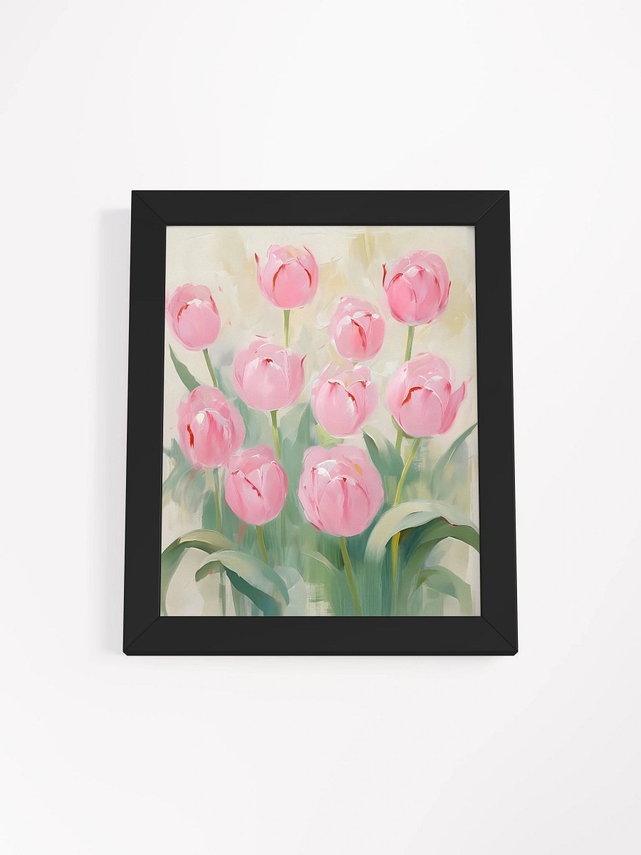 Impressionistic Pink Tulips Framed Poster product image (2)