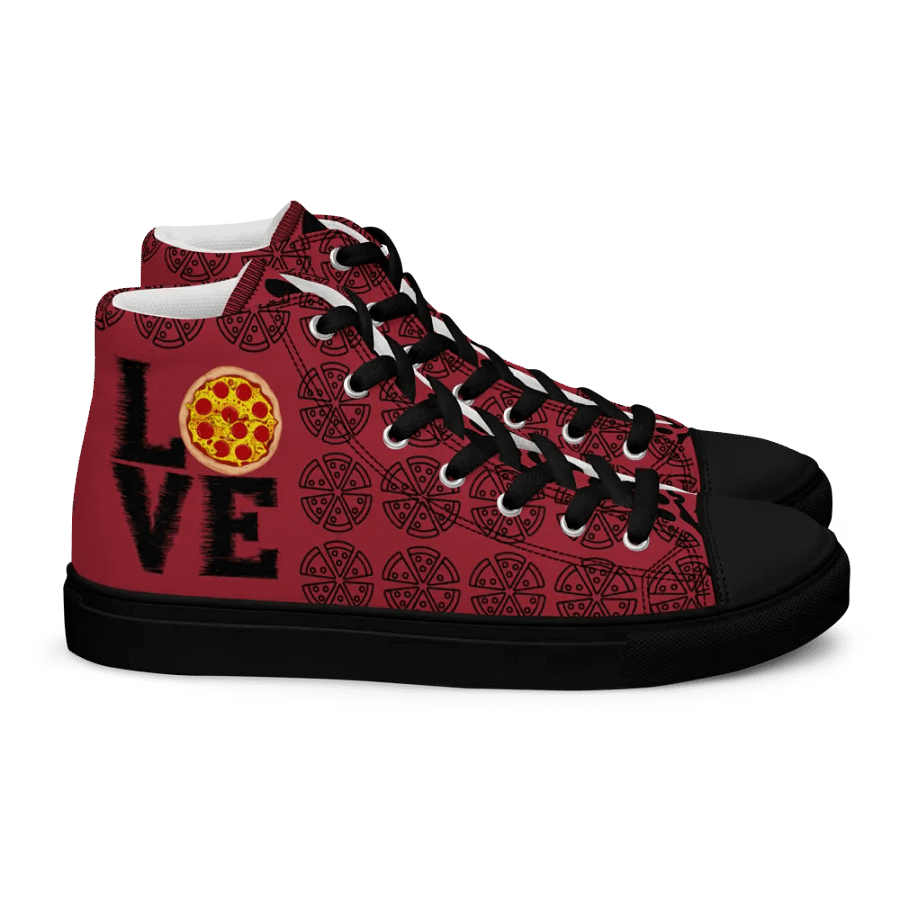 Love Pizza High Top Red/Black Male product image (3)