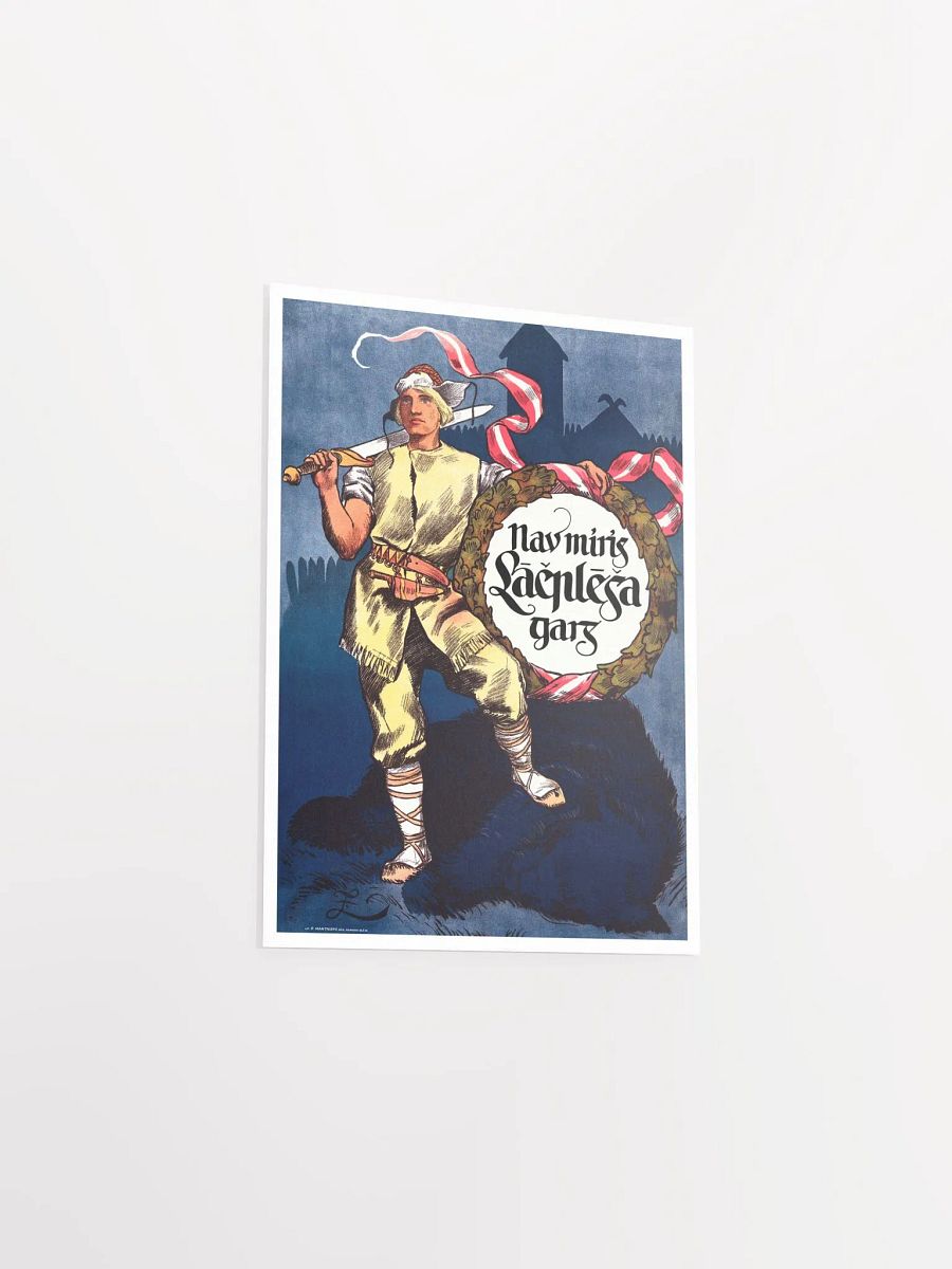 Latvia retro poster, 1934 — retro travel poster, vintage travel wall art, propaganda poster, patriotic poster product image (8)
