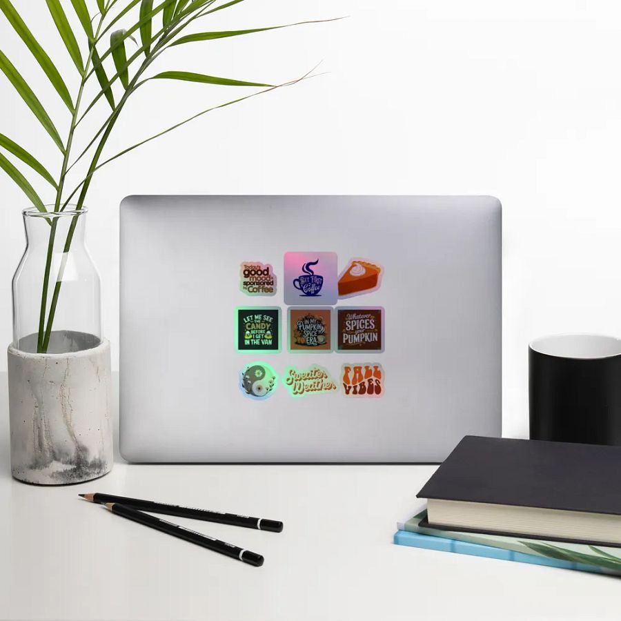 Fall Vibes Holographic Sticker Sheet product image (10)