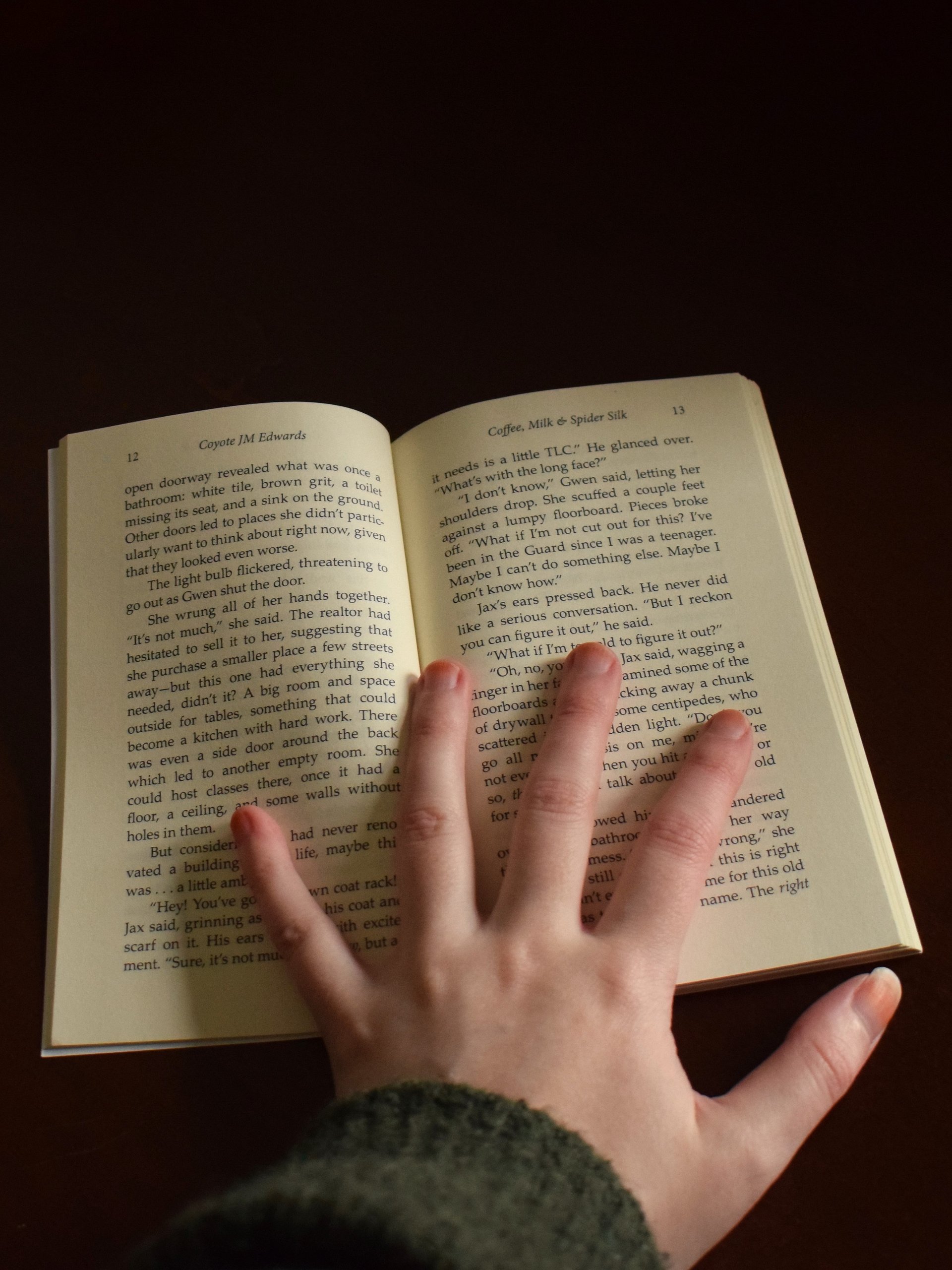 Coffee, Milk & Spider Silk (paperback) - Signed! product image (4)