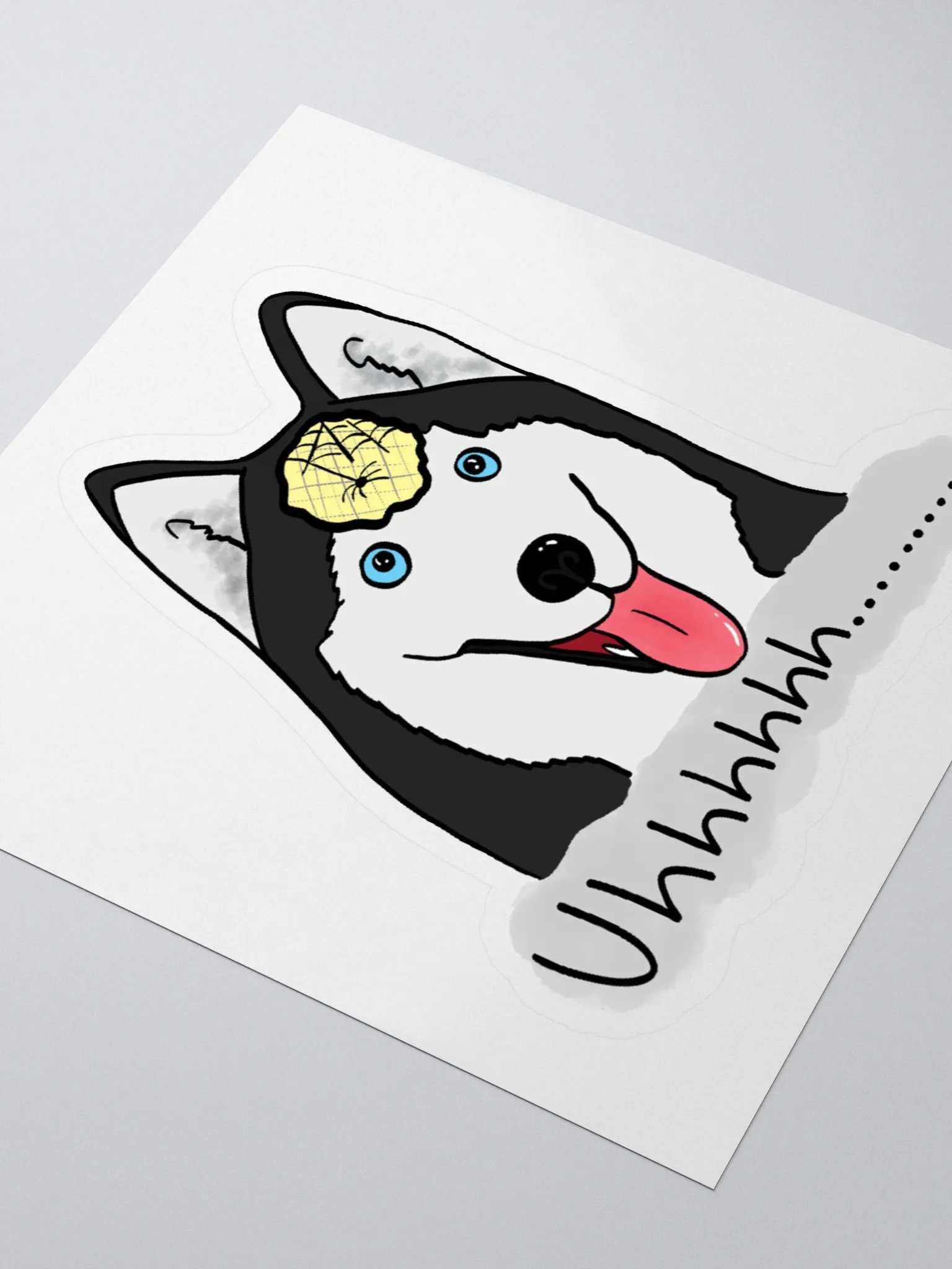 Empty-Headed Husky Kiss Cut Stickers product image (3)