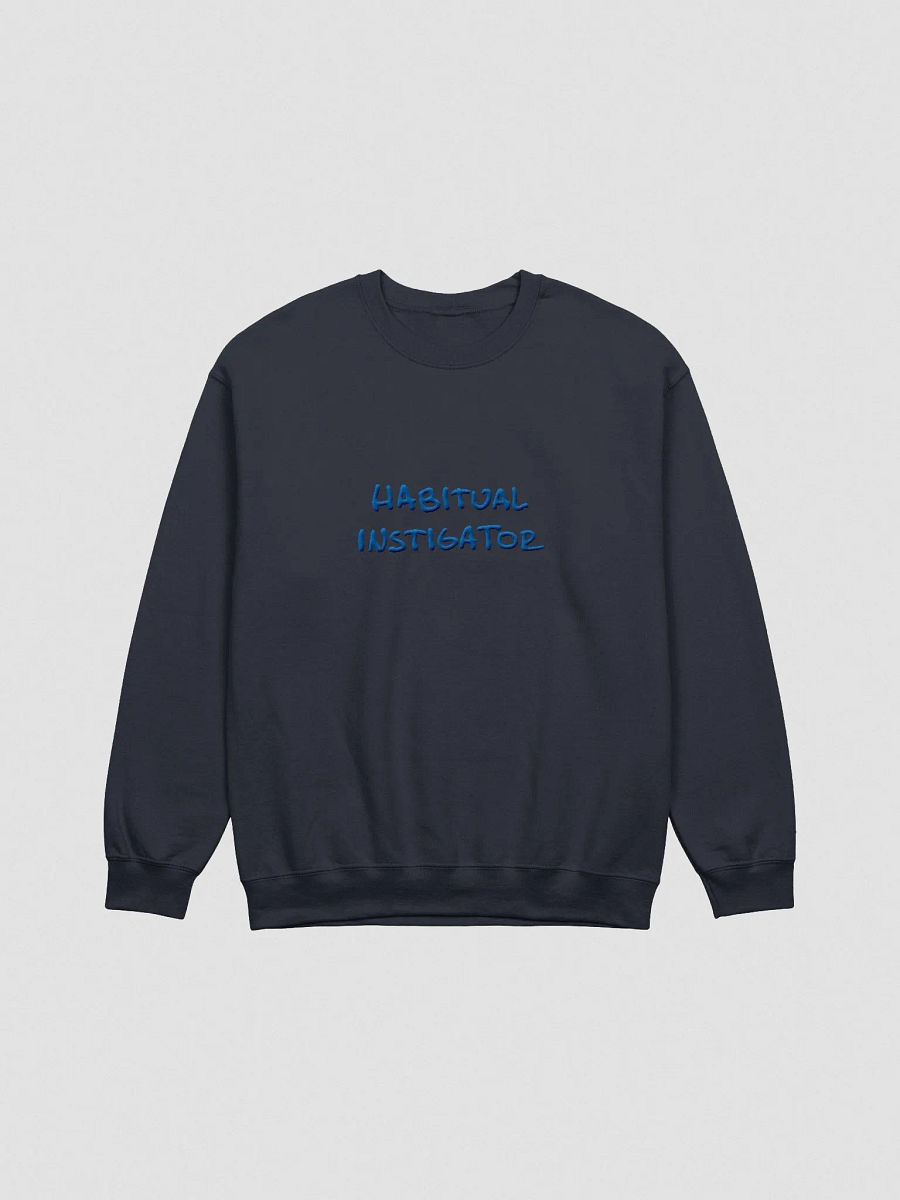 HABITUAL INSTIGATOR (lg. design, royal thread) embroidered crewneck product image (10)