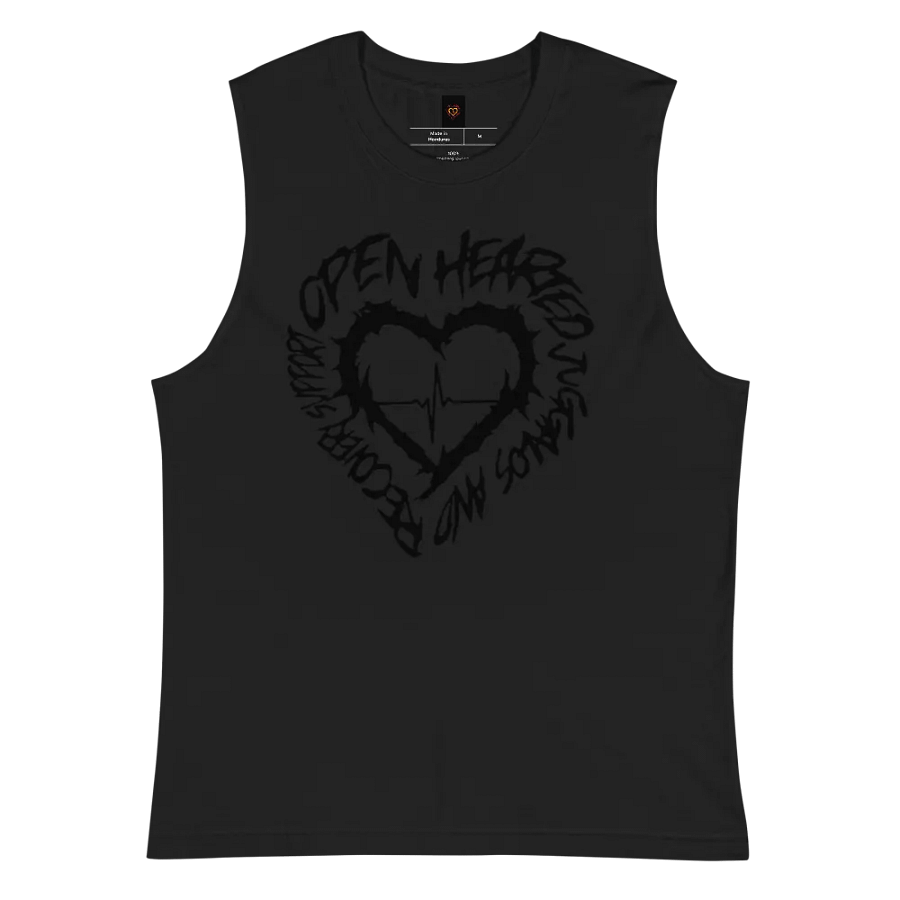 Black on black muscle shirt product image (2)