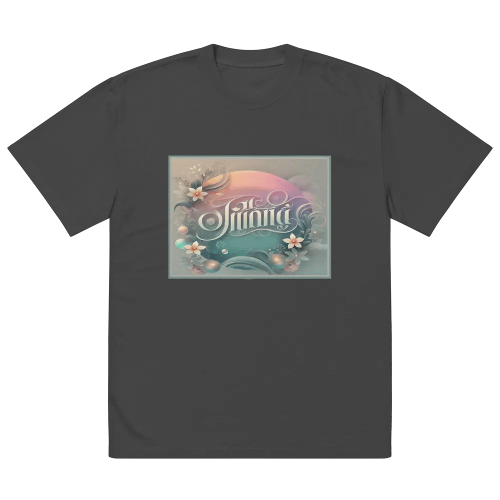 Pastel Floral Dreams Oversized T-Shirt product image (2)
