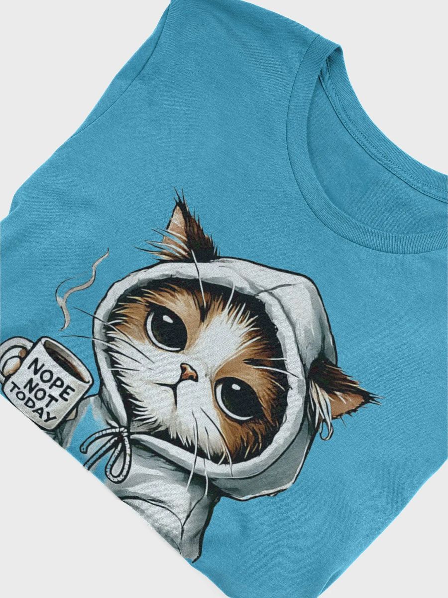 Nope Not Today Hoodie Cat T-Shirt – Cozy and Sassy Design for Cat Lovers product image (5)