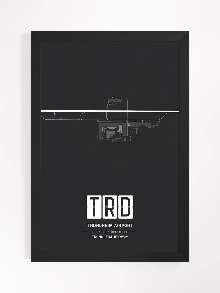 Framed Airport TRD Premium Map On Matt Paper product image (1)