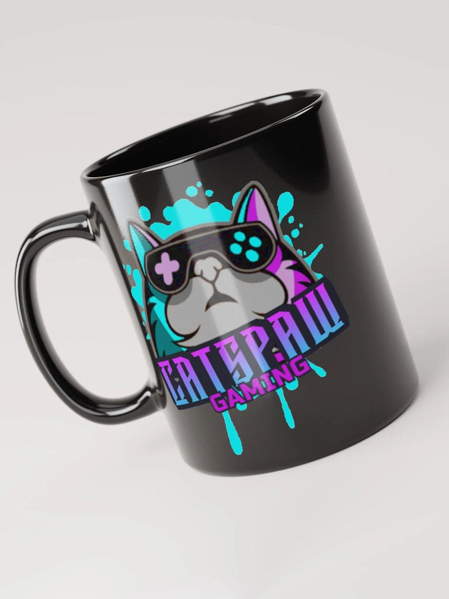 CatsPaw Gaming Logo Black Glossy Mug product image (2)