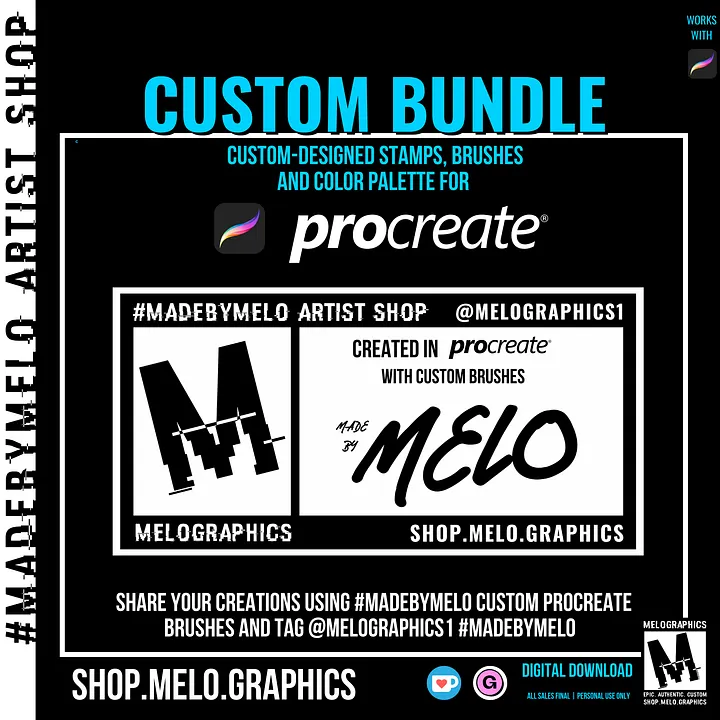 Checked Out 🏁 Procreate Brush Set | #MadeByMELO product image (2)