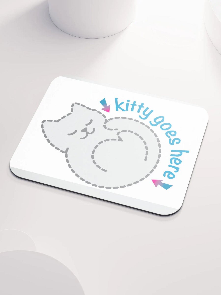 KITTY goes HERE! • classic mouse pad by Allcolor product image (3)