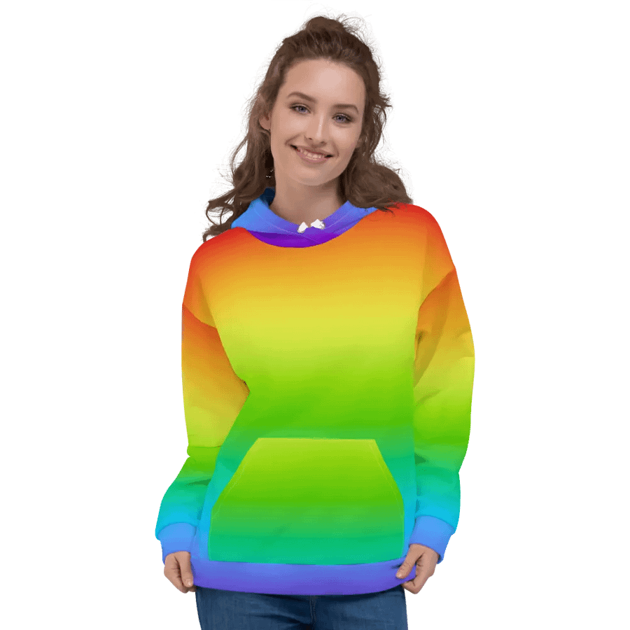 Rainbow Recycled Unisex Hoodie product image (3)