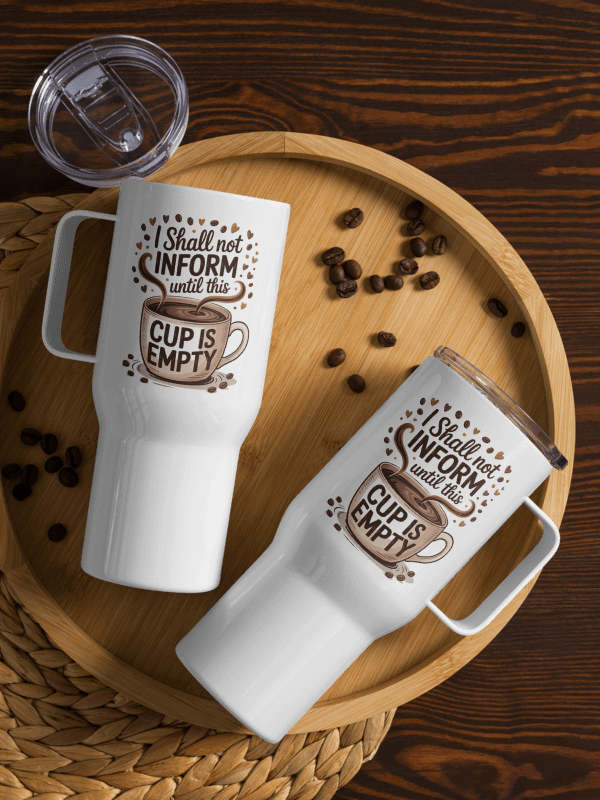 No Informing Before Coffee Human Design Manifestor Travel Mug product image (2)