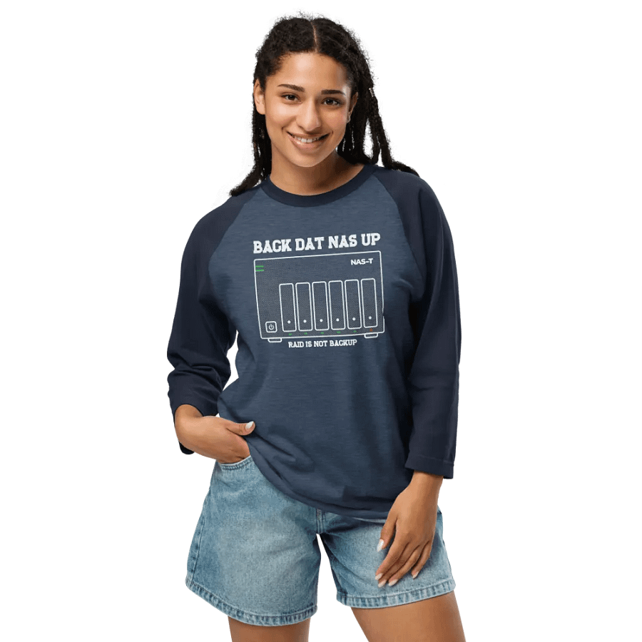 Back Dat NAS Up - Raglan Tee product image (8)
