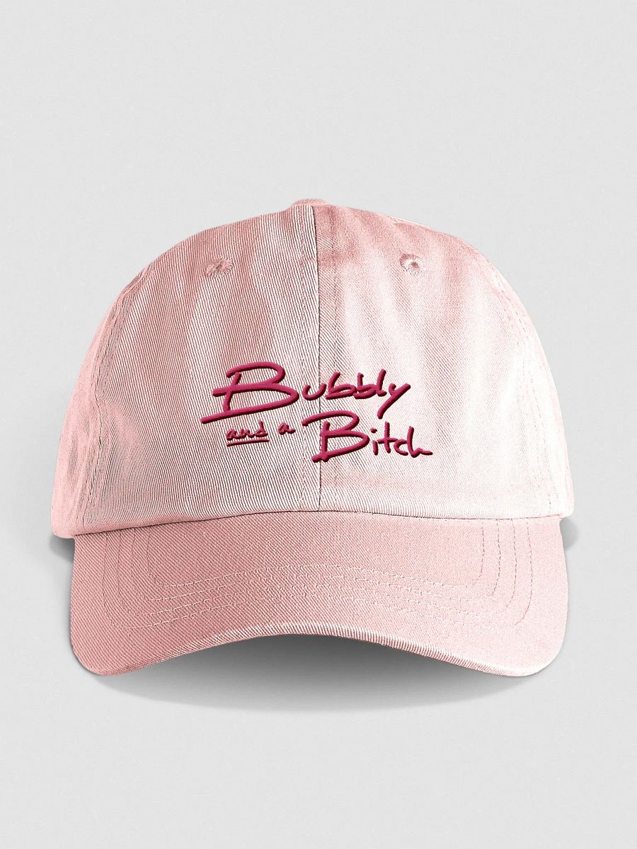 Bubbly and a B*tch shadow design (rose) pastel dad hat product image (9)