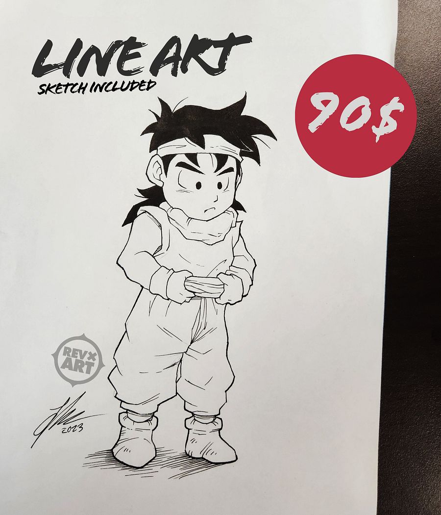 Line Art Commission product image (1)