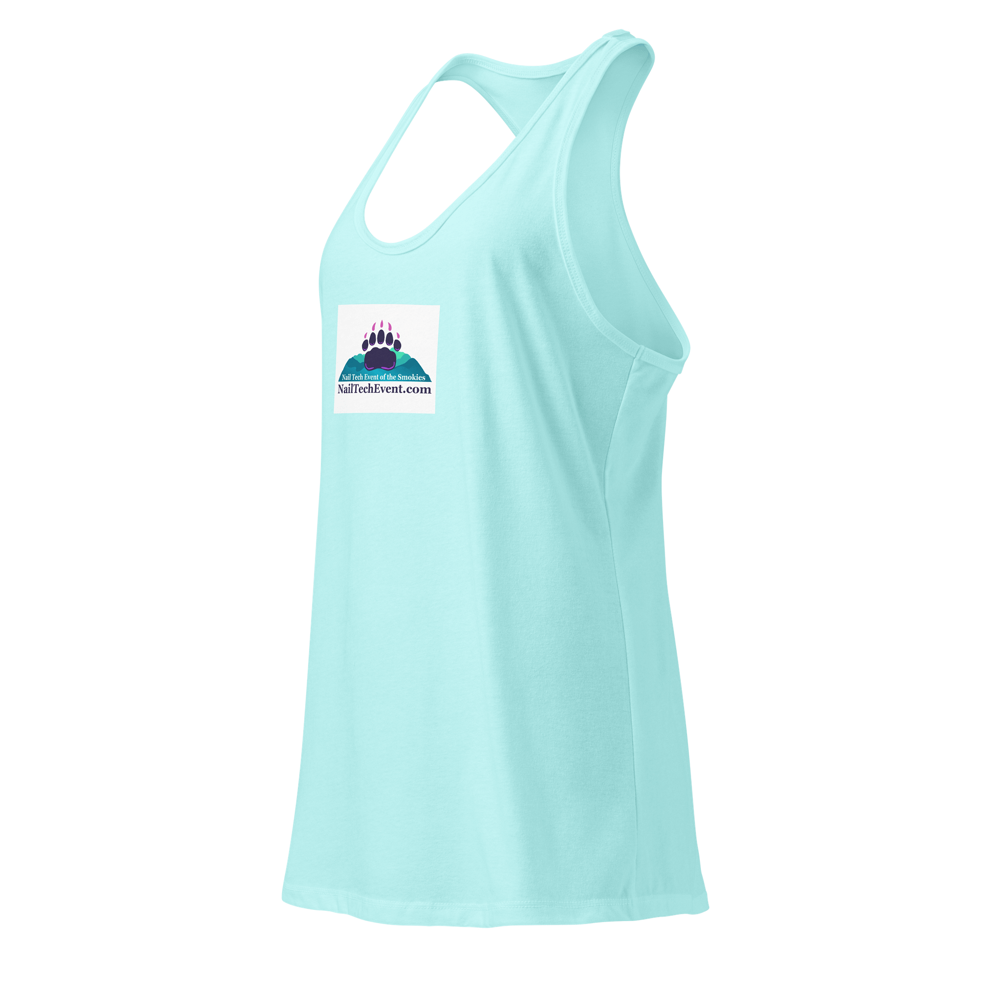 Smokies Nail Show Racerback Tank (white logo) product image (4)