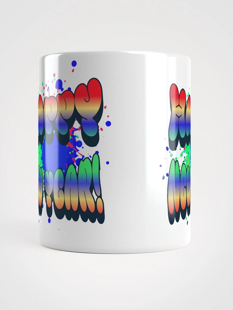 Happy New Years - Colorful Graffiti Design White Mug product image (12)