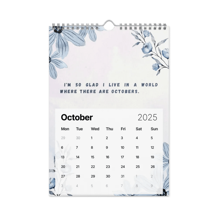 FLORAL INSPIRATIONAL QUOTES WALL CALENDAR 2025 product image (12)