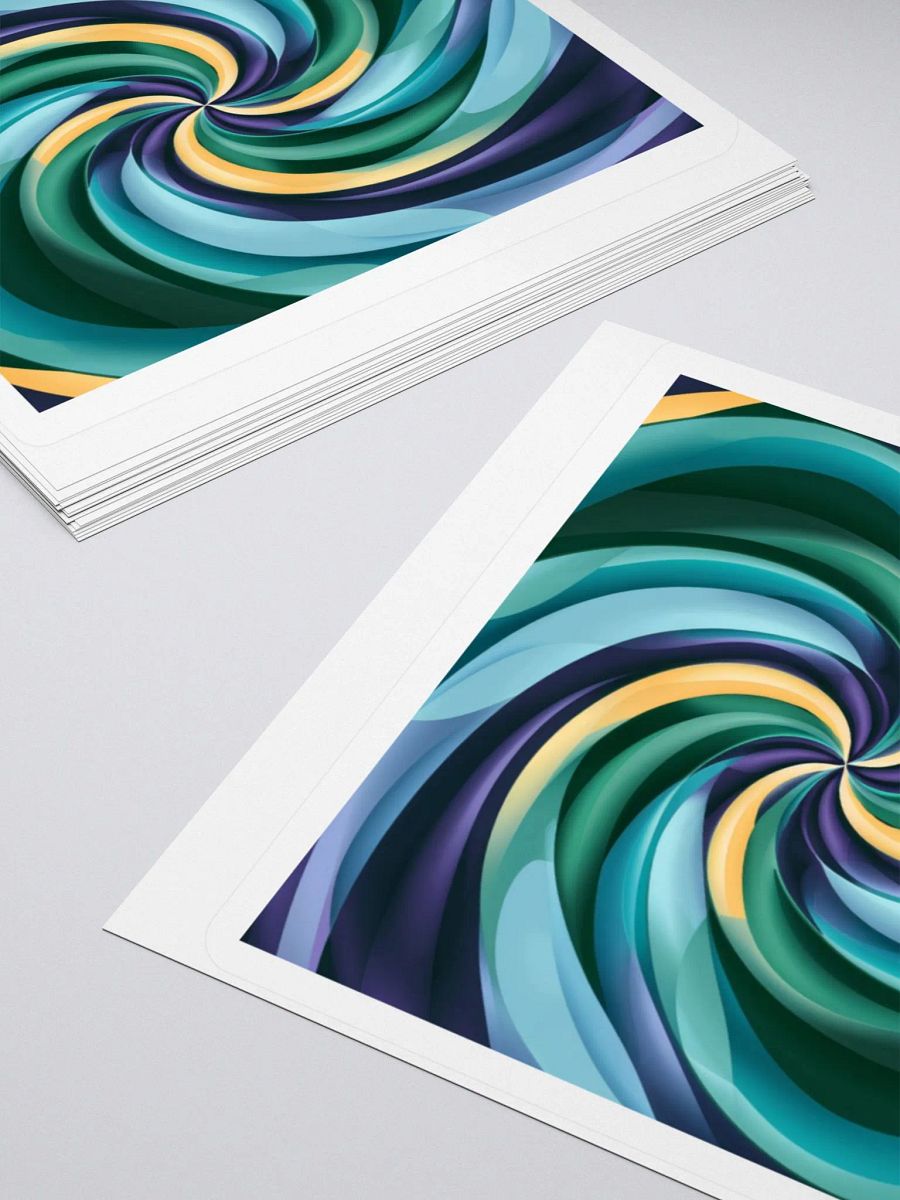 Dynamic Spiral Vortex Sticker - Vibrant Multicolor Decal product image (4)