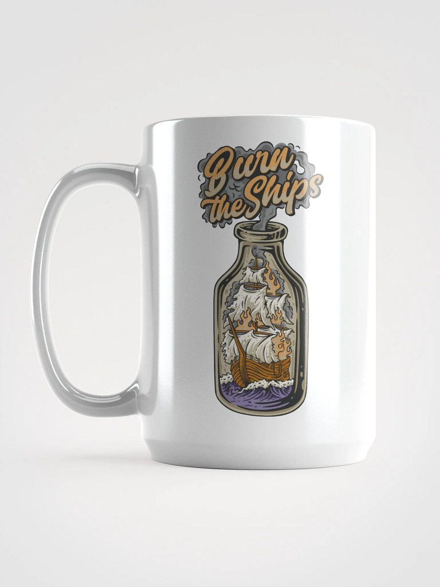Double-Sided HGP Burn the Ships Coffee Mug product image (1)