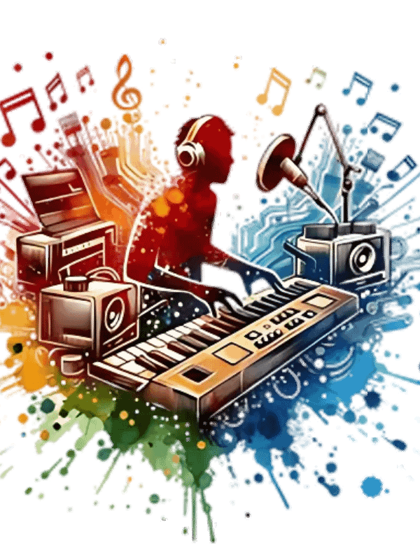 watercolour disco music ruthm product image (1)