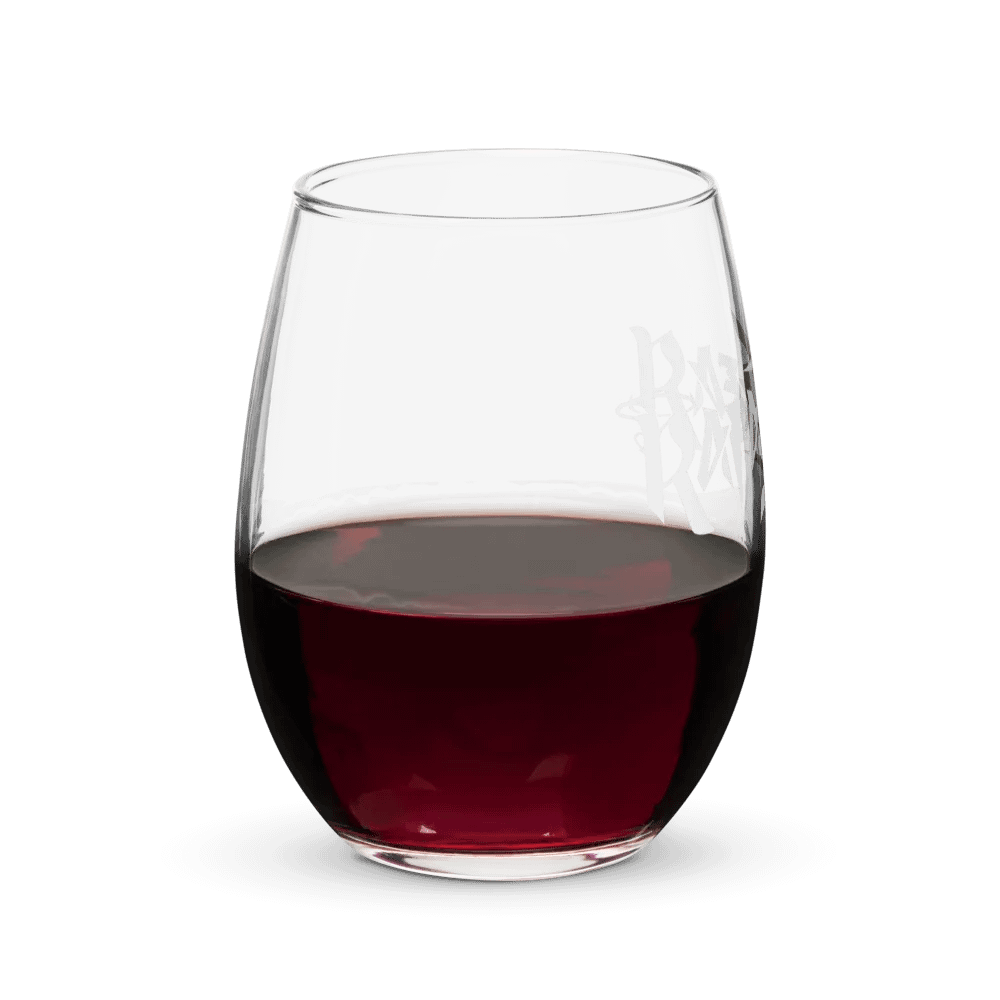 RafaZafar Logotext Stemless Wineglass (white) product image (8)