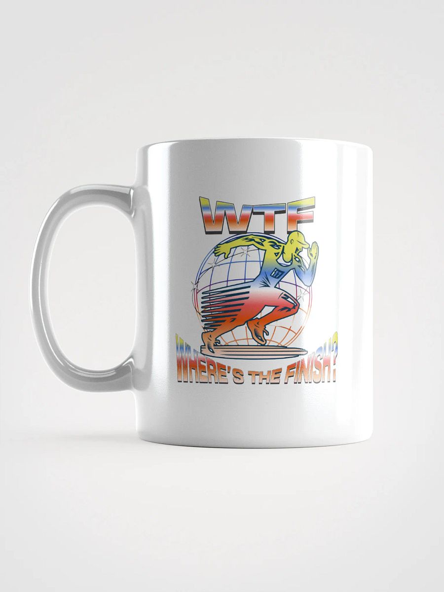 WTF Where's The Finish? Sprinter Globe Mug product image (1)