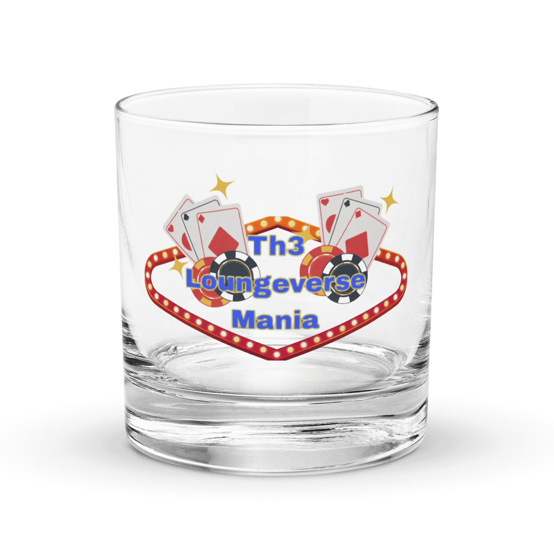 The Loungeverse Mania Rocks Glass product image (1)