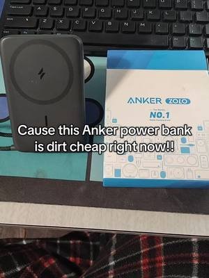 Finally found the ultimate 3-in-1 portable charger! 🔋 The Anker Zolo isn't just a battery—it has a built-in USB-C cable, magnetic wireless charging, AND a kickstand. 🤯   Perfect for travel or just keeping your setup clean. No more tangled wires! Grab this Holiday Deal while it’s 30% off in the TikTok Shop! 👇 #Anker #PowerBank #MagSafe #TechGift #tiktokshopholidayhual 