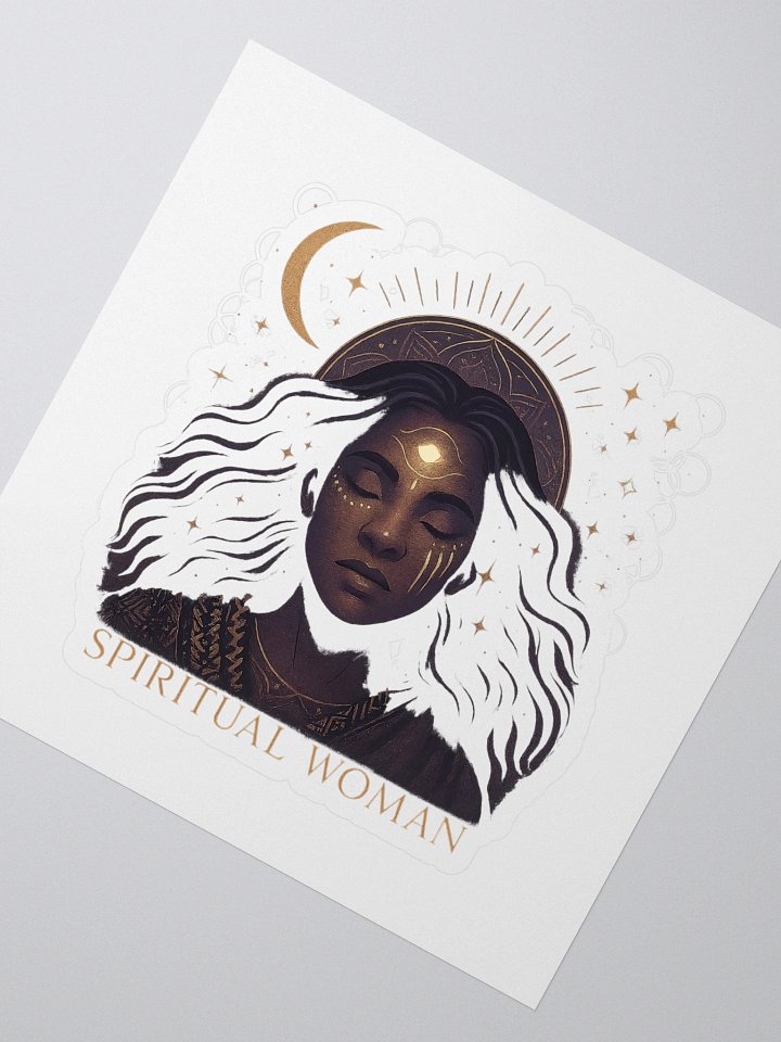 Spiritual Woman Halo Kiss Cut Stickers product image (2)