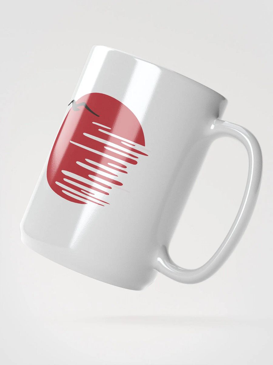 Japanese Art Abstract Sunshine and bird Pattern Mug product image (2)