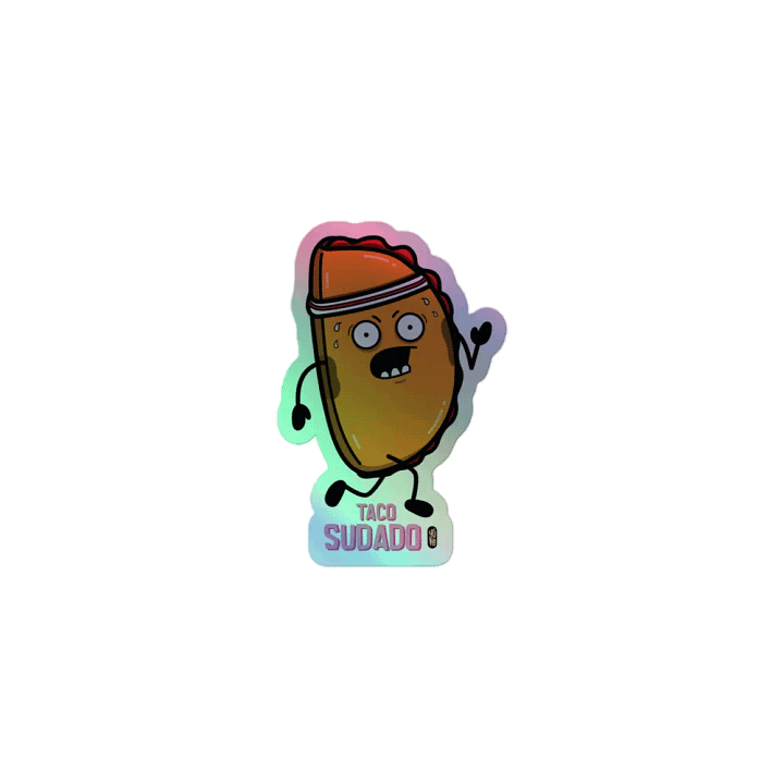 Taco Sudado - Sticker (Holographic Kiss Cut) product image (1)