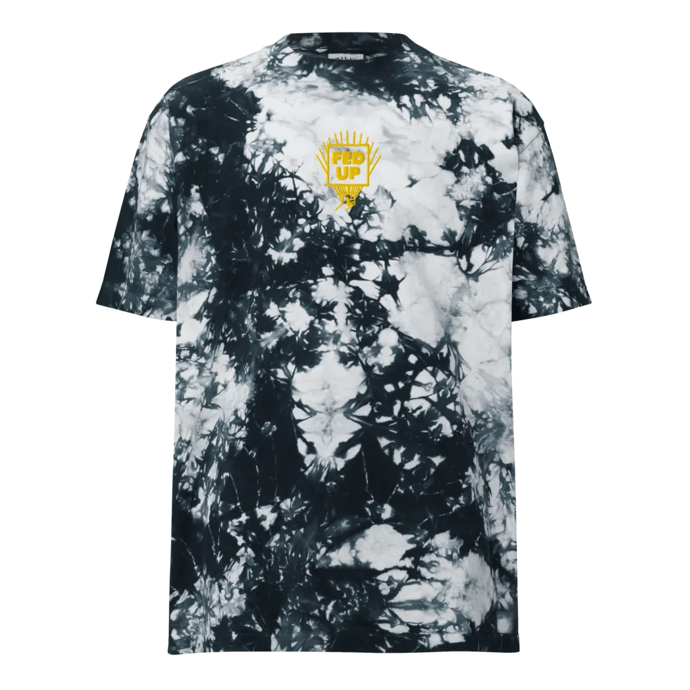 Fed Up Tie-dye T-shirt (yellow) product image (1)