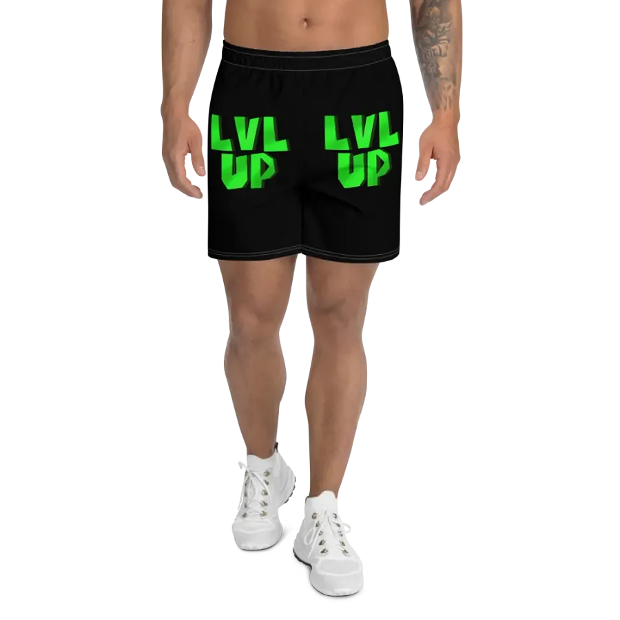 LVL UP Mens Black Workout Shorts product image (1)