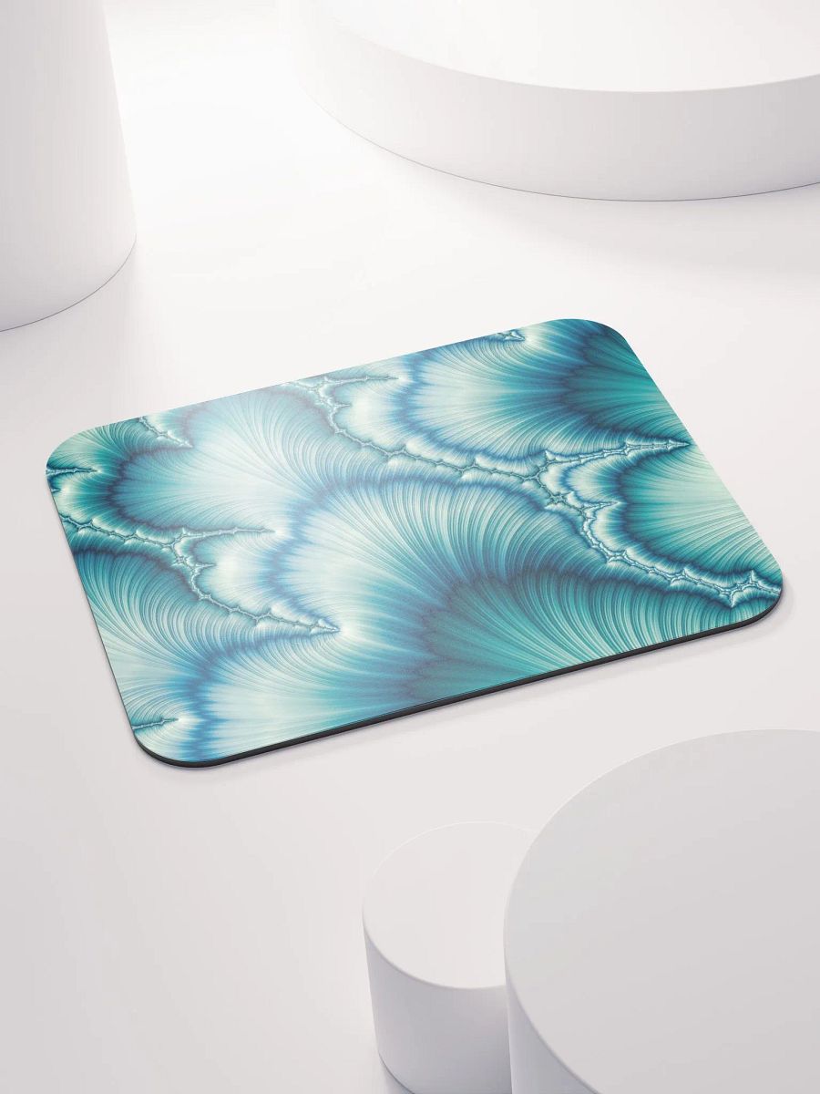 Feathered Blue Fractal Mouse Pad product image (4)