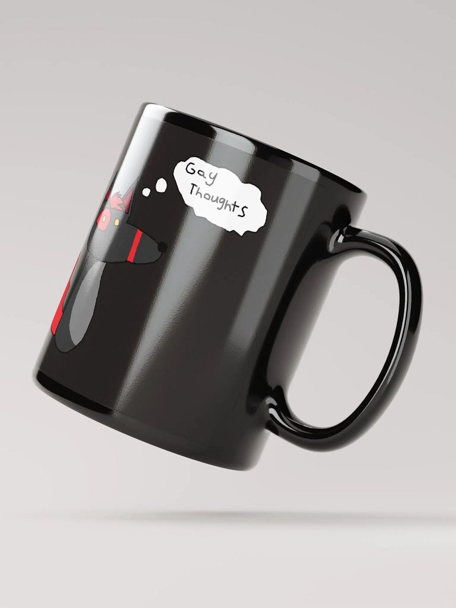 Gay Thoughts Black Glossy Mug product image (3)