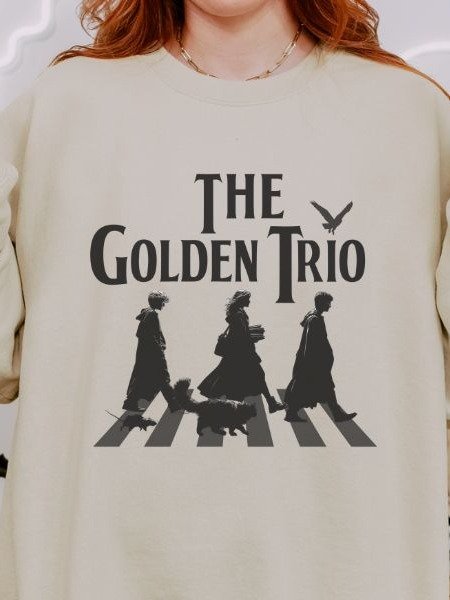 Golden Trio on Abbey Road Cozy Fall Sweatshirt product image (3)