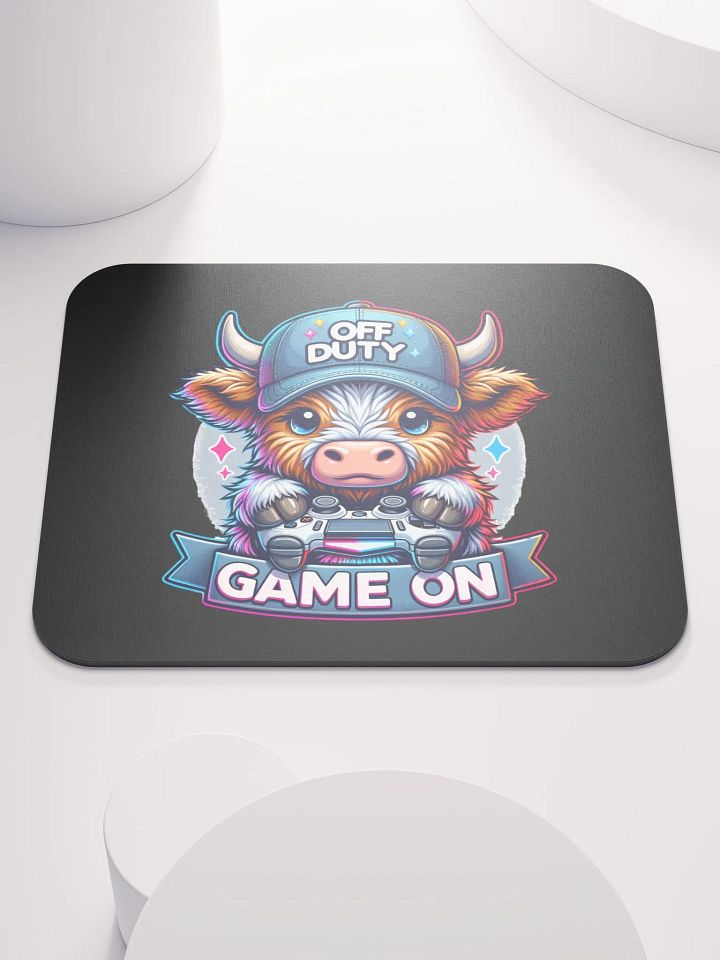 Off Duty Highland Cow Game On Mouse Pad product image (1)