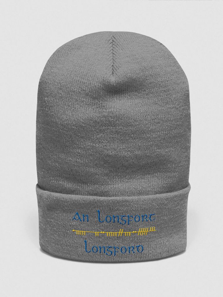 Longford/An Longfort Scholastic style Ogham embroidered Cuffed Beanie product image (21)