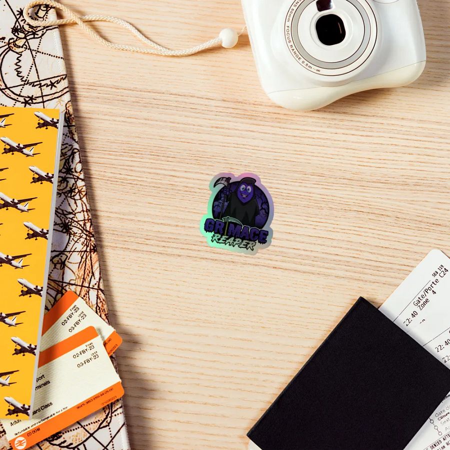 Grimace Reaper Holographic Sticker product image (7)