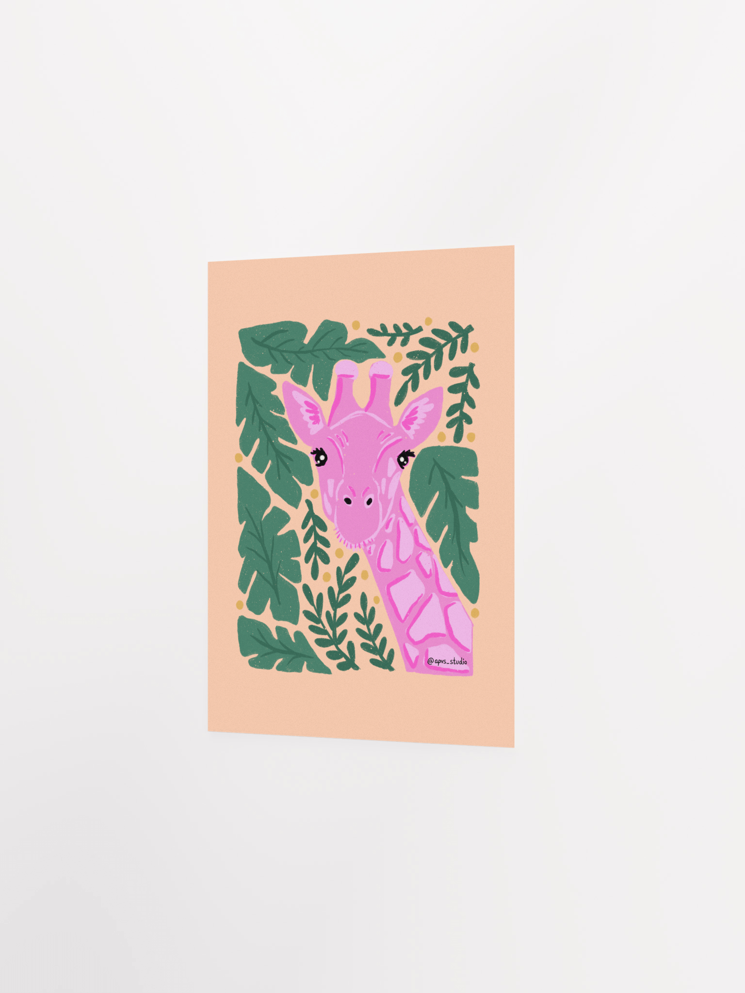Pink Giraffe in a Jungle product image (2)