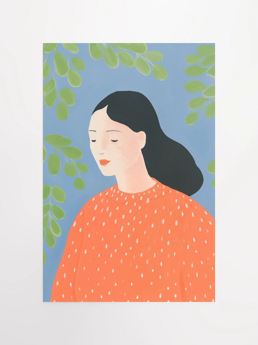 Tranquil Dotted Profile Poster product image (8)