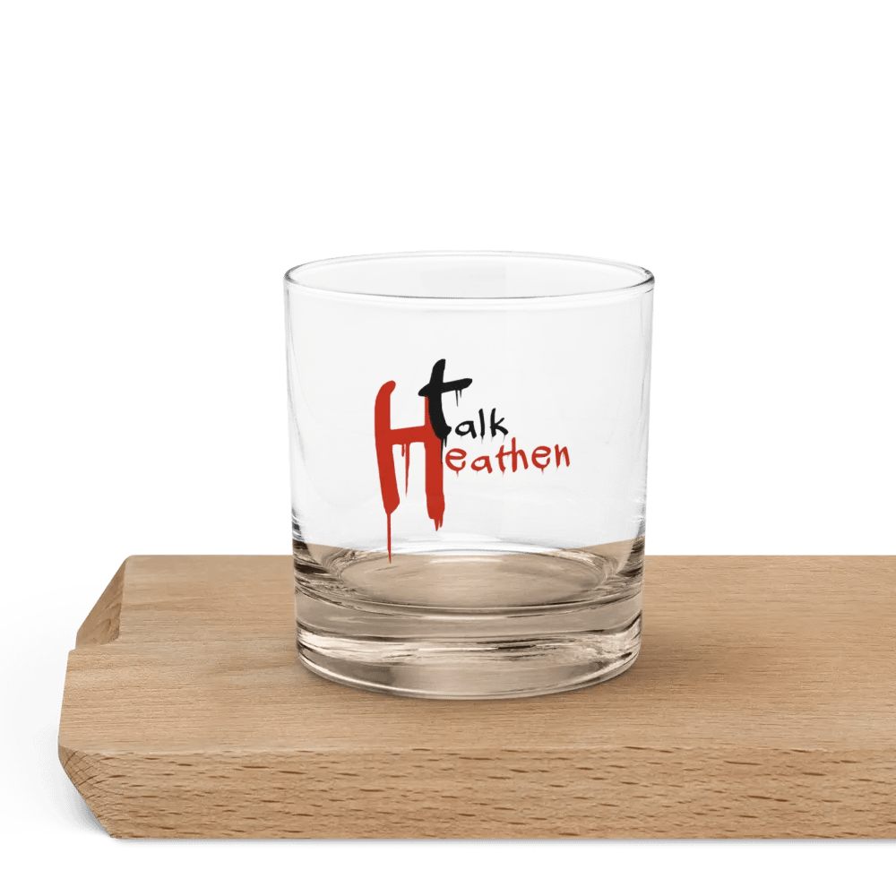 Talk Heathen Rocks Glass product image (5)