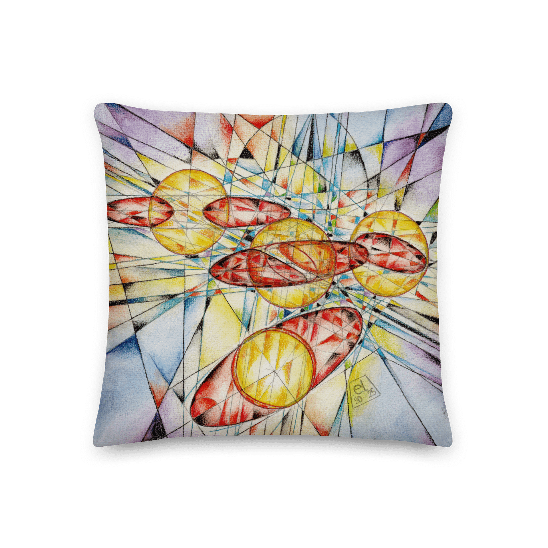 Poinsot's Paper Spaceship 3+4 - Physics of the Gyroscope Pillow product image (2)
