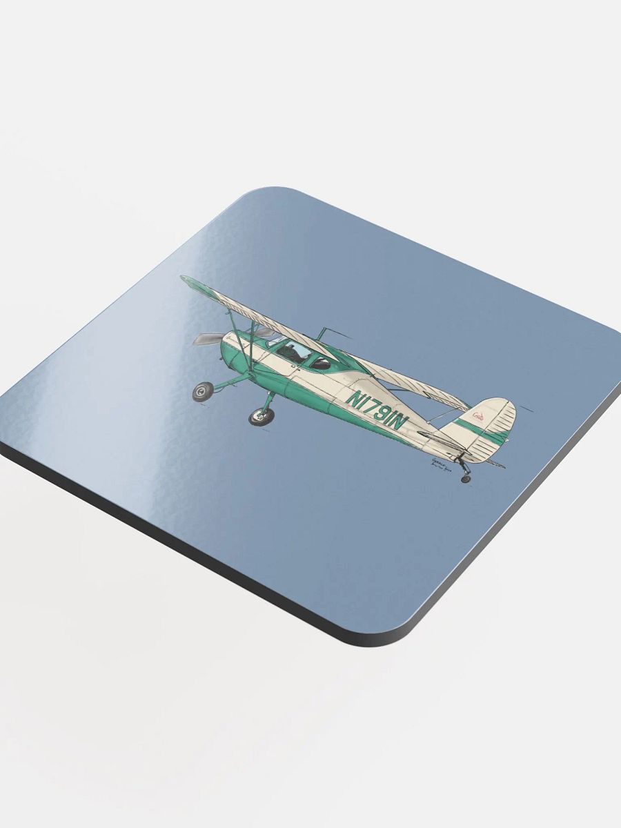 Cessna 120 Gloss Cork Coaster product image (4)
