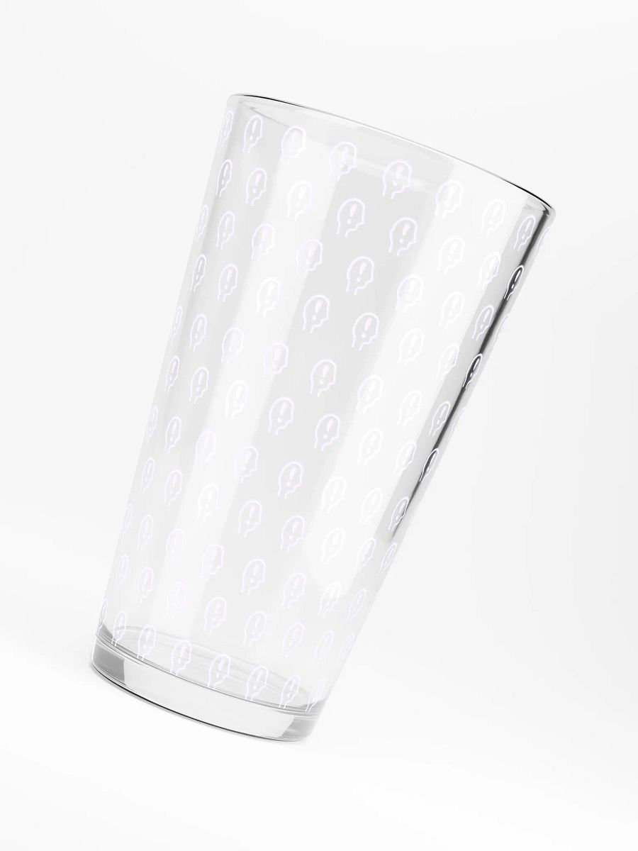 exclaiming mentally (repeating lavender design) pint glass product image (6)