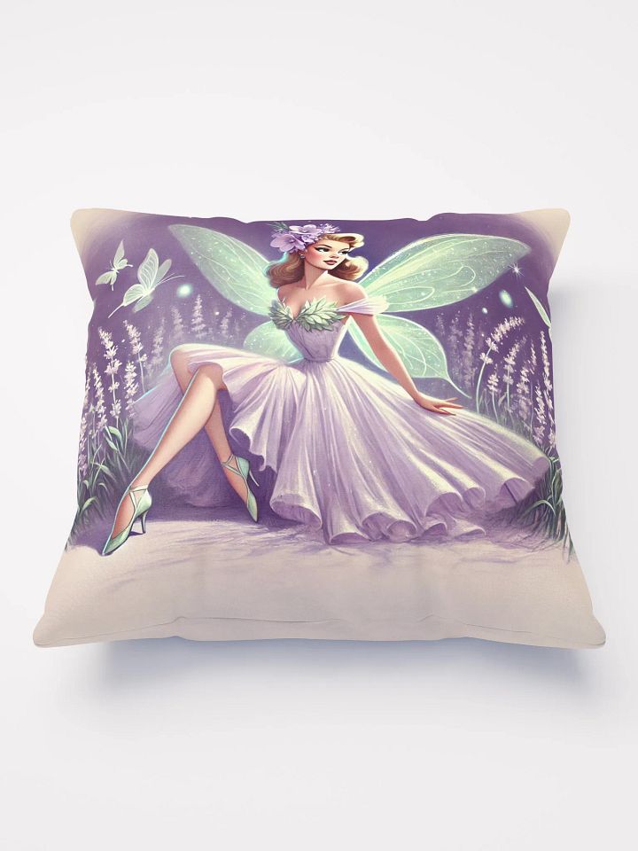 Lavender Fairy in a Meadow Pillow product image (2)