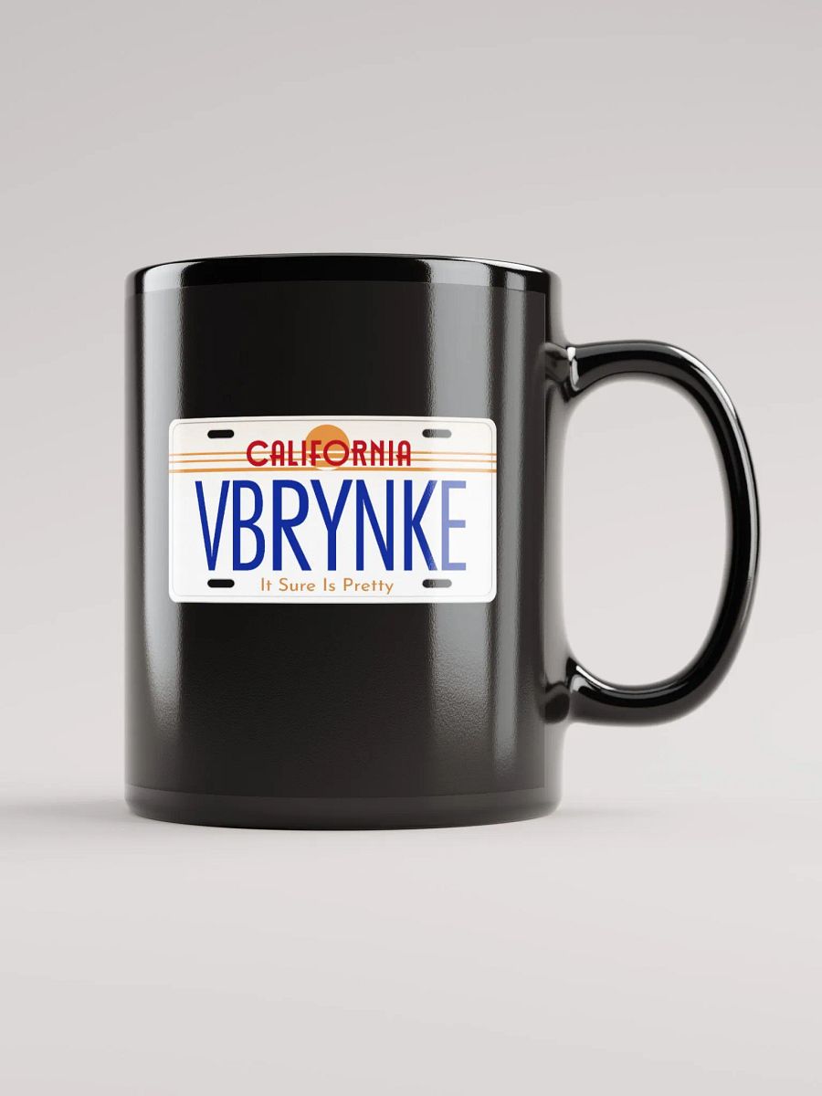 It Sure Is Pretty License Plate Black Glossy Mug product image (1)