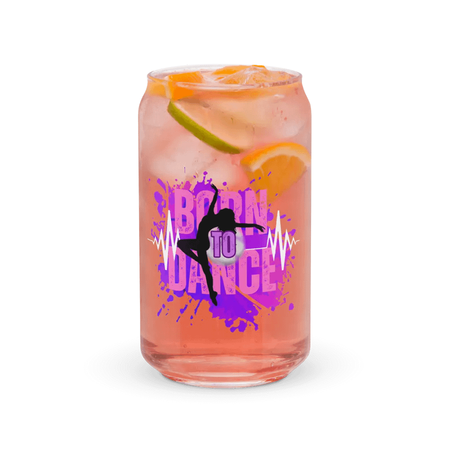 Born to Dance Her Silhouette Energetic Beats Glass product image (37)
