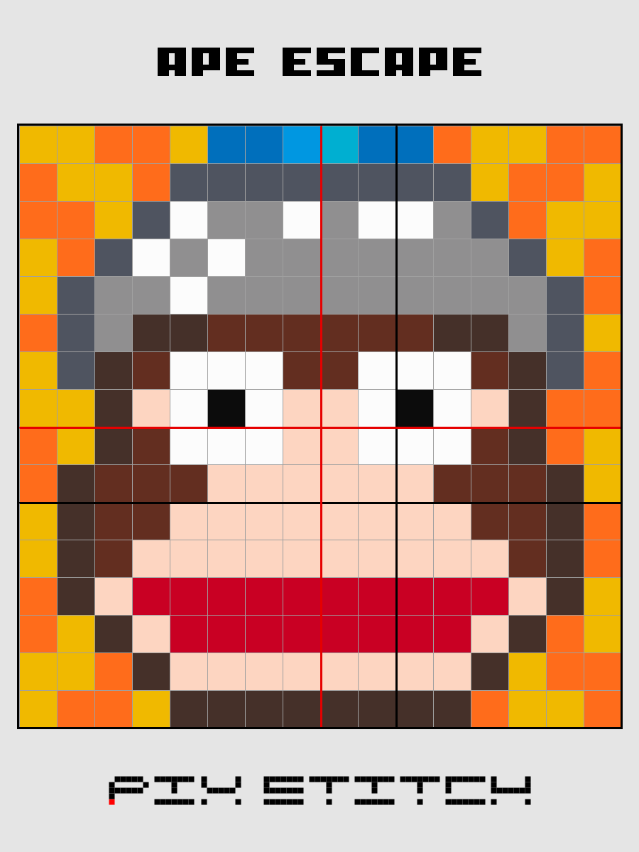 Ape Escape Pixel Art product image (2)